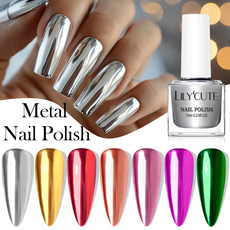 Chromspiegel Metallic Effekt Nagel Rolis Nagel Rolis Super Shine Art Nailris  /
