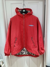 Vintage Unisex O'neill Sportswear Windbreaker Coat Size Xl Coral Pink Hooded
