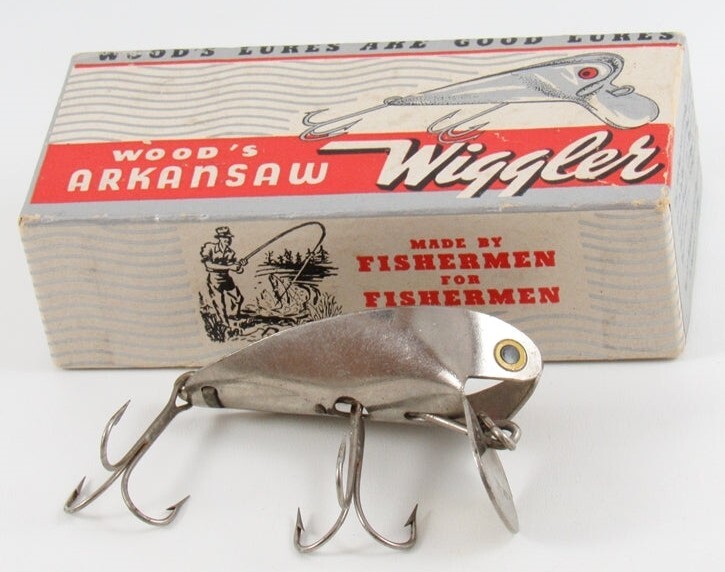 Vintage Wood Manufacturing Co Wood's Arkansaw Wiggler Lure In Box Arkansas Rare eBay