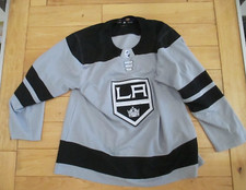 Size 56 Adidas LA Los Angeles Kings Grey 3rd Alternate Jersey LACE FIGHT STRAP