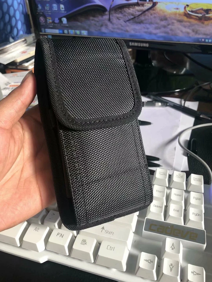 For Samsung Galaxy A51 5G UW Belt Clip Vertical Holster Pouch Carry Case Cover - Image 2 of 4