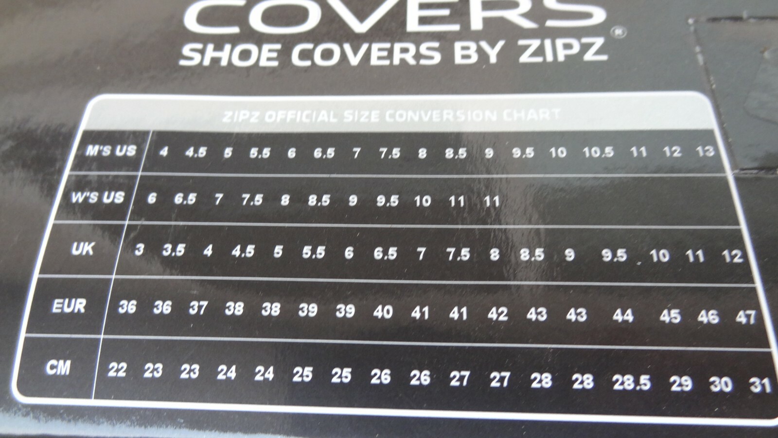 Zipz Shoe Sneakers Cover AMERICANA NEWPORT Men's 6.5 8.5 Women's 8