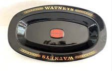 Huge 14" Vintage Watney's Pub Serving Dish Bristol Pottery England Black & Red