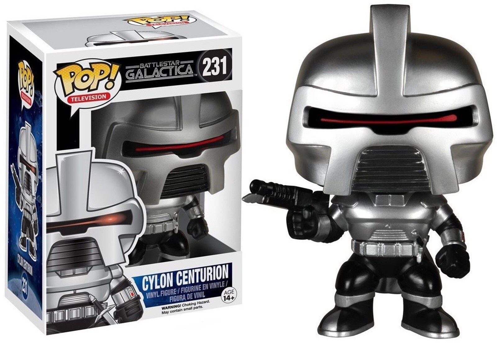 Funko Pop Tv #231: Figura Battlestar Galactica Classic Cylon Centurion 3,75&Quot; Nuevo En Paquete