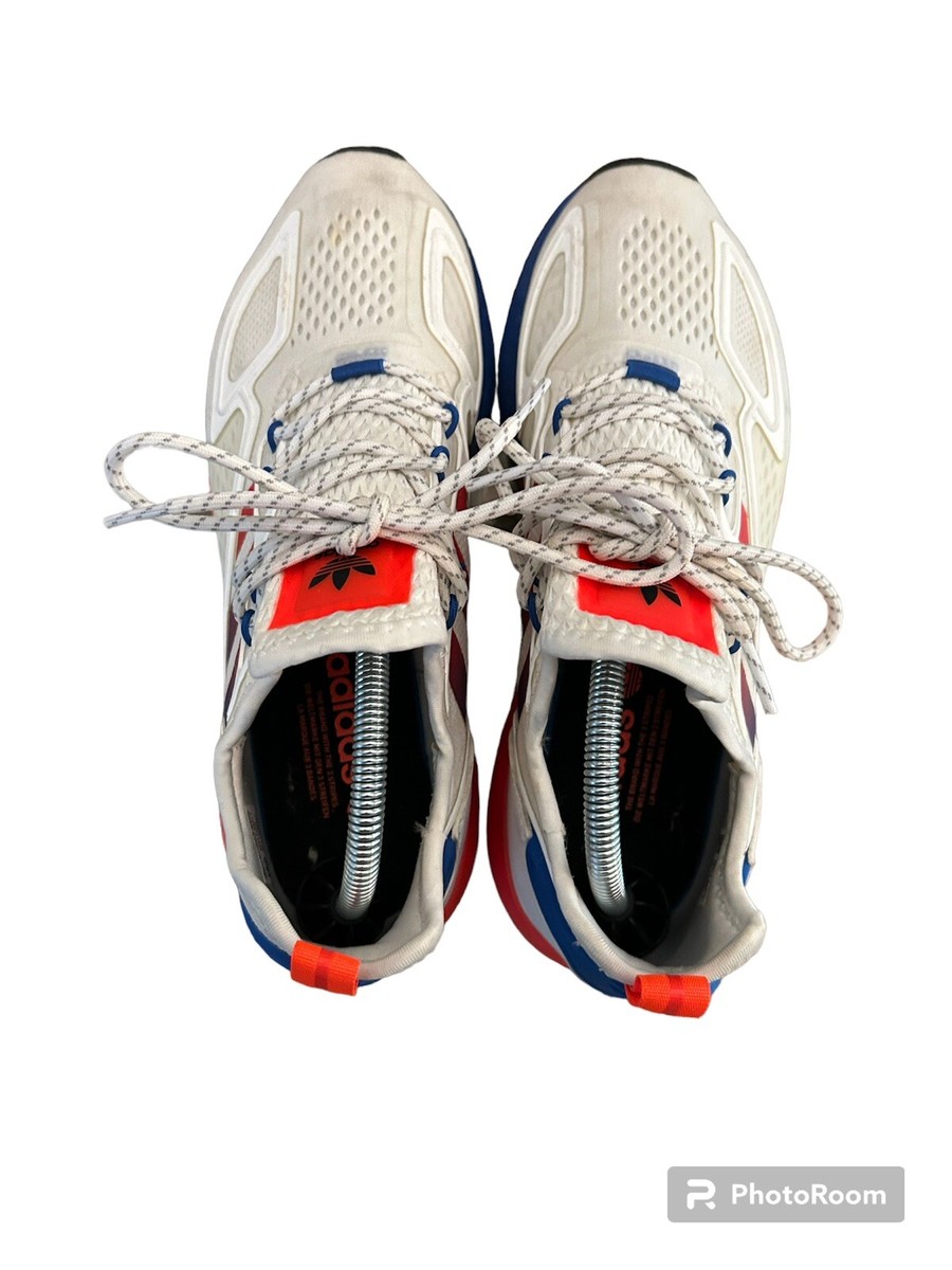 🔥 Adidas Originals ZX 2K Boost Men's Sneakers White Solar Red