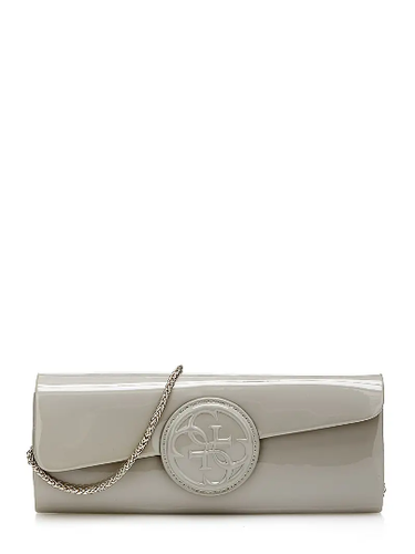 BORSA POCHETTE DONNA GUESS HWASHIP5326 AMY ECO PELLE GRIGIO ORIGINALE PE  NEW | eBay