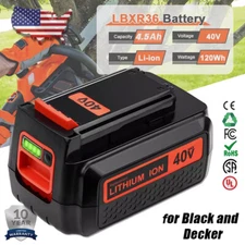 40V 4.5Ah for Black and Decker 40 Volt Max Lithium Battery LBX2040 LBXR36 LST136