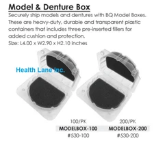 Meta BesQual Dental Laboratory Model & Denture Boxes 4"L x 2.9"W x 2.1"H Clear