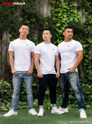 【GX3】 Japan PURE White Short T shirt Sports T-Shirt - K1072