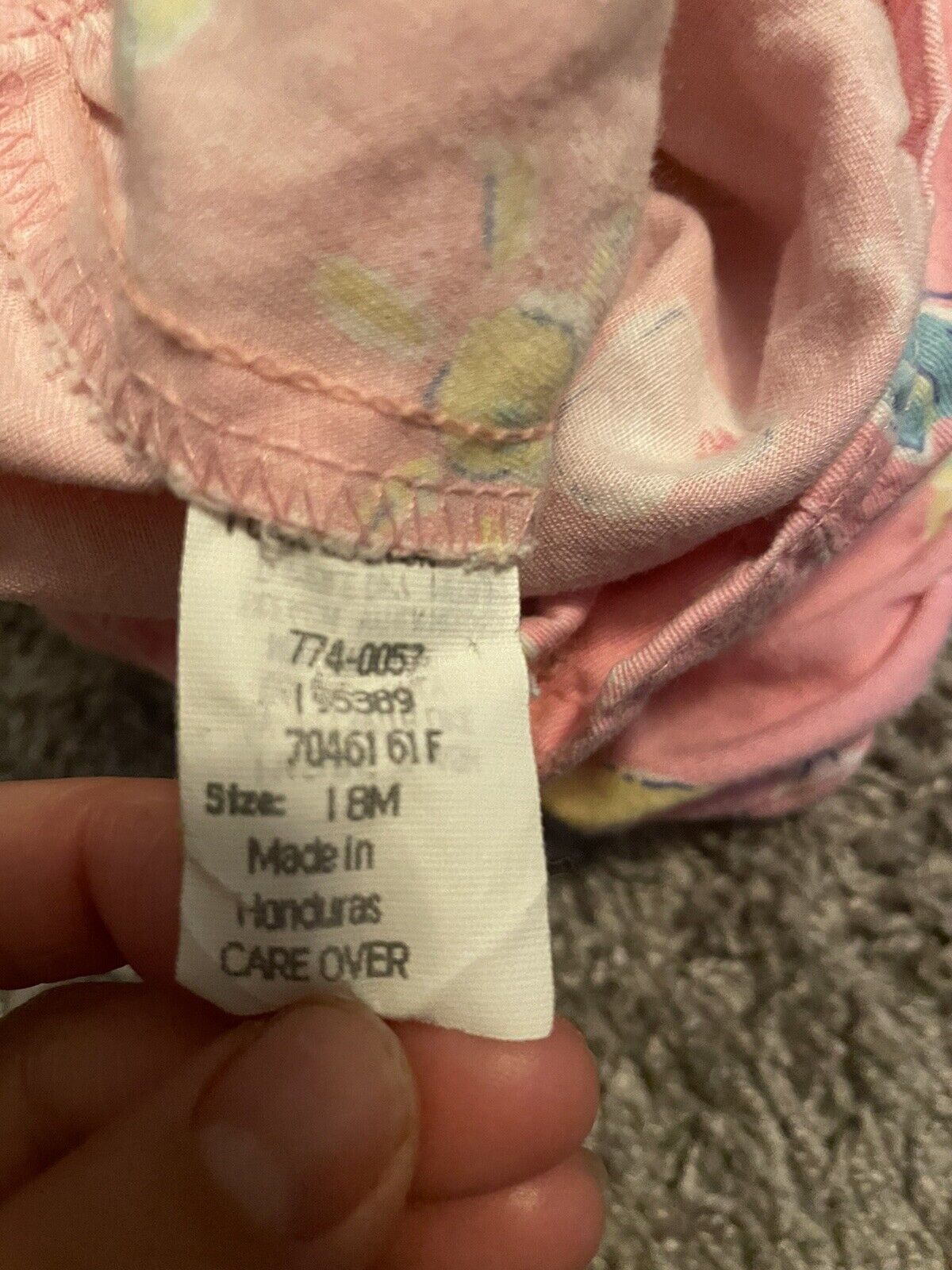 RARE OshKosh Baby B’gosh Pink Bubble Romper Early… - image 8