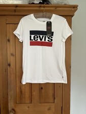 Image of Levi’s Women’s Size S Tshirt White Brand New With Tags 