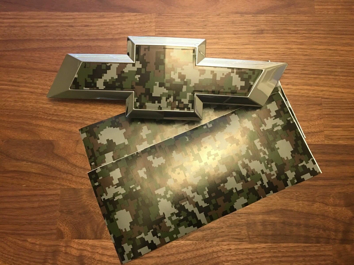 CJ 2 Silverado Digital Camo Universal Chevy Bowtie Vinyl Emblem ...