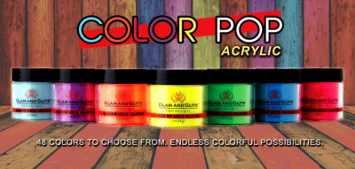 Glam & Glits Nail Acrylic Color Powder - 1oz/28g - Choose Your Colors
