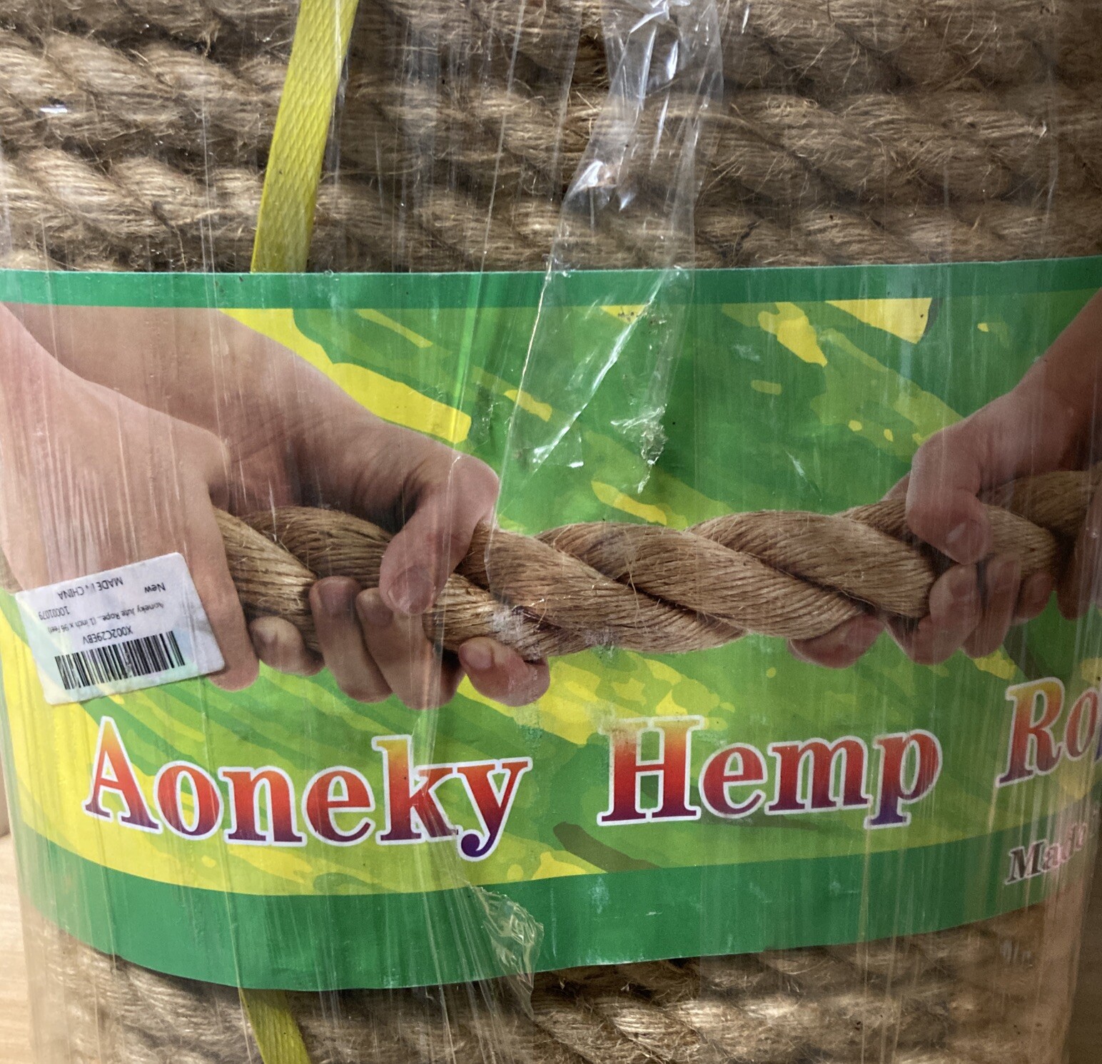 Hemp Rope Climb AONEKY HEMP ROPE CRAFTS CLIMBING ANCHOR TWISTED ROPE 2”x96’ | eBay
