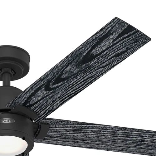 Hunter 52 inch Erling ENERGY STAR® Matte Black Ceiling Fan, Light Kit, Remote - Picture 13 of 16