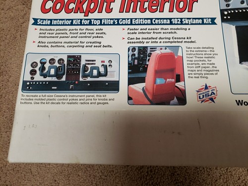 Top Flite GOLD Edition Cessna 182 Skylane Cockpit Interior Kit - New LI24 - Picture 4 of 10