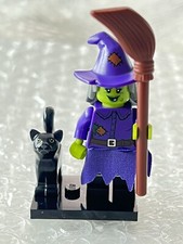 LEGO Wacky Witch Series 14 Minifigure 71010 Halloween Complete With Stand  Cat