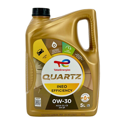 TOTAL Quartz Ineo Efficiency SAE 0W-30 Motorenöl BMW Longlife-19FE, 5 Liter