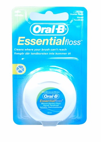 Oral-B Mint Dental Satin Tape or Floss 25m / Essential Dental Waxed Floss 50m - Picture 15 of 18