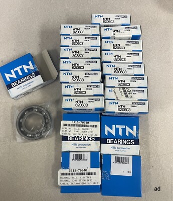 NTN 6206C3 Deep Groove Ball Bearing - 1 Unit