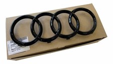 Für Audi A3 S3 RS3 8Y A4 S4 8W B9 A5 F5 Original Audi Ringe Schwarz Kühlergrill