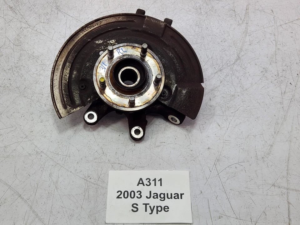 ✅ 00-05 OEM Jaguar S-Type X200 trasero izquierdo lado del conductor eje nudillo buje Foto 2 de 4