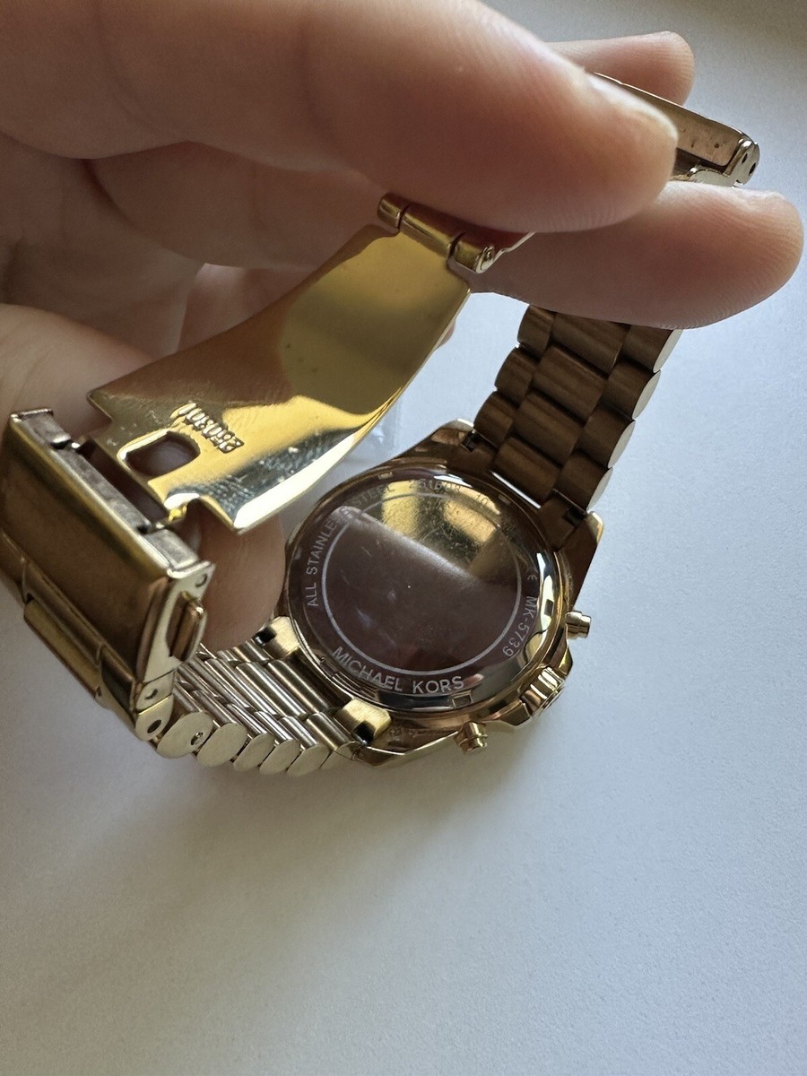 Michael Kors MK-5739 - Oversized Bradshaw Gold-Tone Watch - Ladies