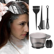 Hair Dye Brush And Bowl Set Mixing Bowl Hair Color Brush 5 Pcs Hair