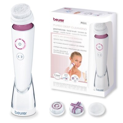 BEURER FC 95 Gesichtsbürste PUREO DEEP CLEANSING 4 Aufsätze 3 Stufen IPX-7