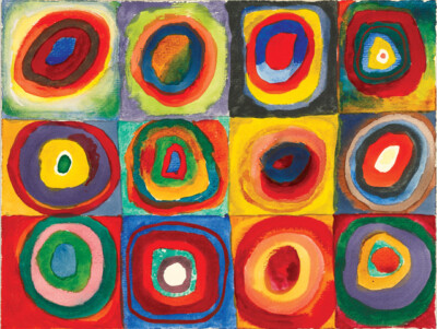 Wassily Kandinsky Color Study Wall Art Print Abstract Modern Geometric Decor