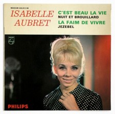 ISABELLE AUBRET C'est beau la vie french girl 1963 philips 434812 BE EP