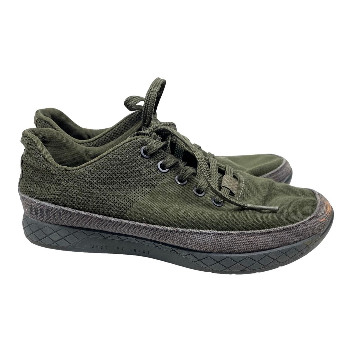 Nobull Olive Green Canvas Crossfit Trainer Work Out Gym  display picture 2