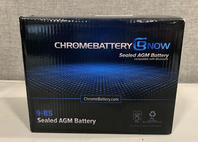 Chrome Battery Sealed AGM Battery 9-BS (BTN-M00005)