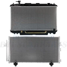 Car Radiator and A/C Condenser Kit Fits 2001 2002 2003 2004 2005 Toyota RAV4