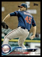 2018 Topps  Phil Hughes #537 Minnesota Twins Baseball Card
