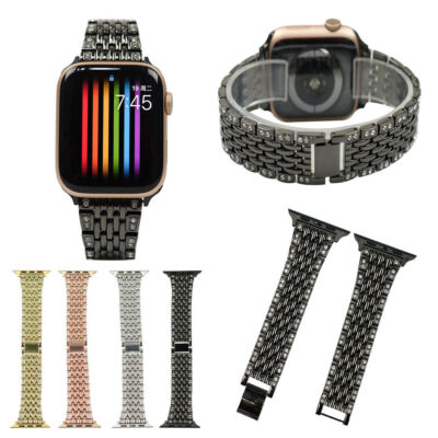 Bling Diamond Strap Stainless Steel iWatch Band For Apple Watch  SE
