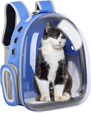 Cat Backpack Carrier Bubble Bag, Transparent Space Capsule Pet Carrier Dog Hikin