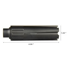 4.5" Extra Long Linear Compensator Muzzle Brake 1/2x28 TPI for 9mm
