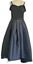 Black Off the Shoulder Evening Gown, Ball Gown, Satin, Formal Dress Candalite