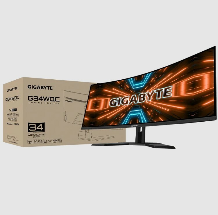 Gigabyte G34WQC Gaming Curved Monitor LCD 34