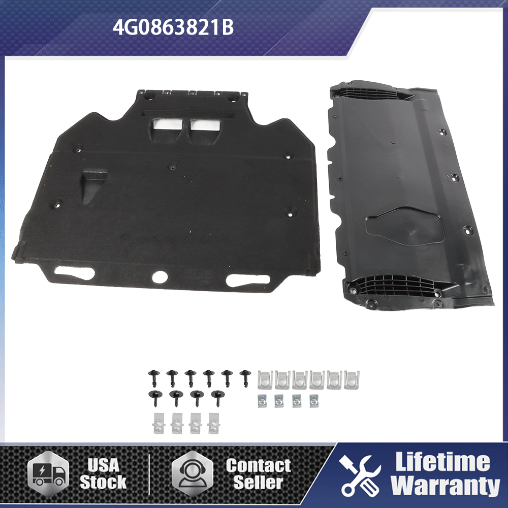 Radiator Support Cover+Splash Guards+Clips Fit For Audi A6 (4G/C7) A7 (4G) 11-18