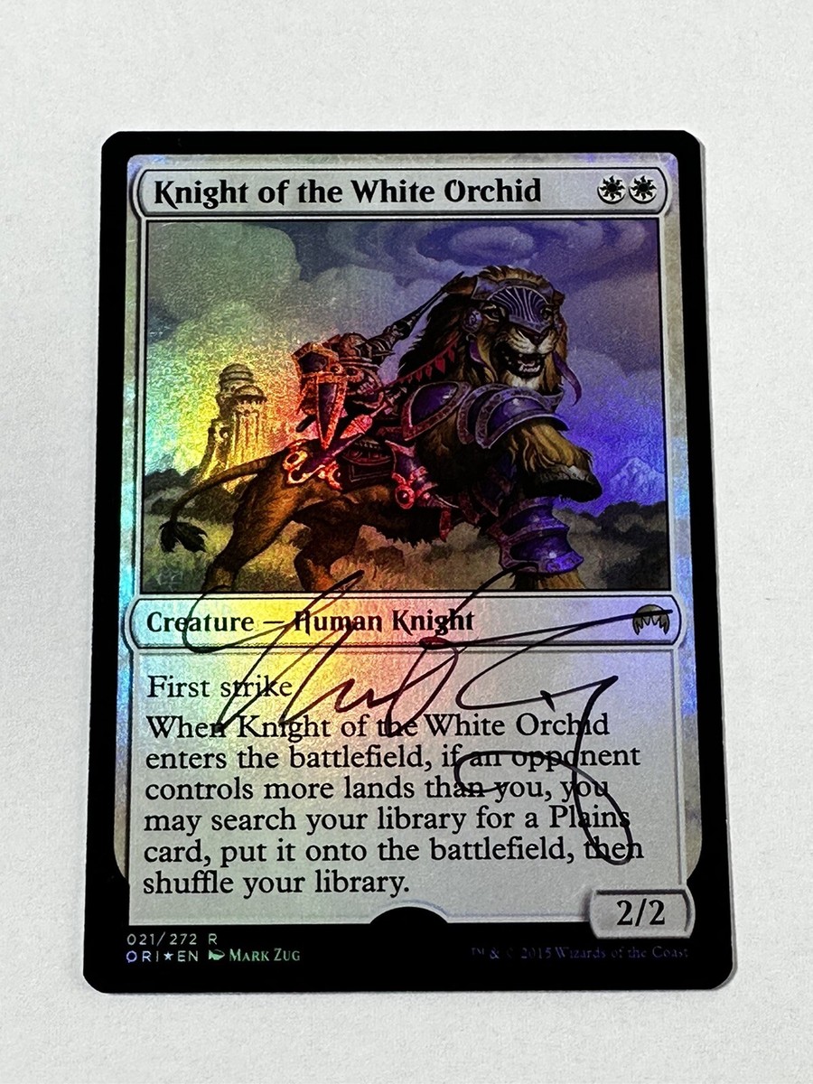 MTG Magic Knight Of The White Orchid Signed FOIL Artist Proof X1 ORI Origins Zug | eBay MTG Magic Knight Of The White Orchid Signed FOIL Artist Proof X1 ORI Origins Zug | eBay