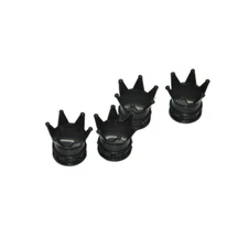4pcs Crown Car Tire Valve Cap Tyre Valve Stem Cover Air Dust Wheel Rim Caps