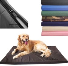Waterproof Mattress Dog Puppy Cage Crat Mat Pet Cat Bed Pad Washable Cover BLACK