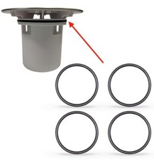 O-Ring Seal for Dip Tube, High-Fast Flow 90mm Shower Tray Waste: Prevents Leaks
