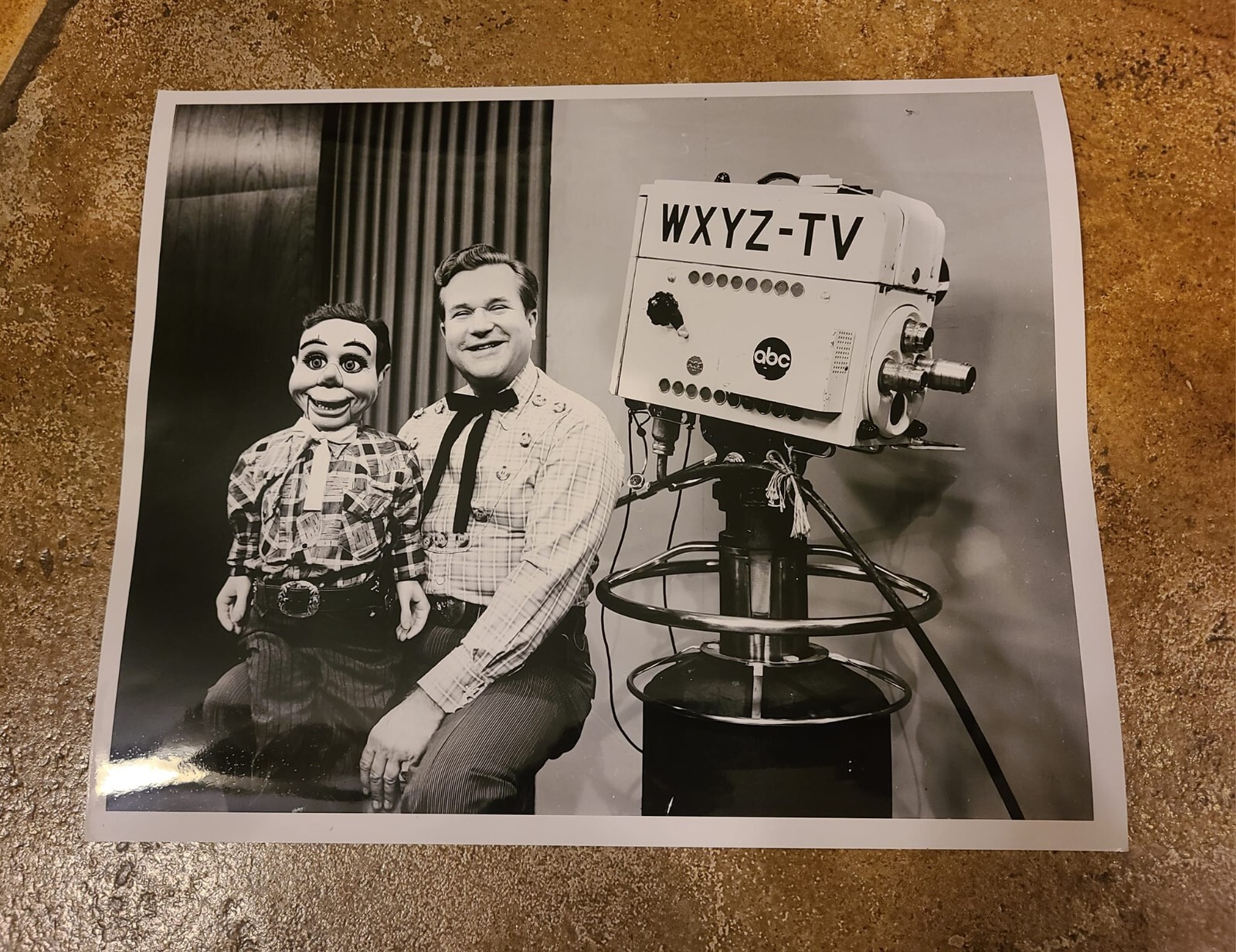 Ventriloquist Ted Lloyd TV Star W/Dummy Vintage Original '50s