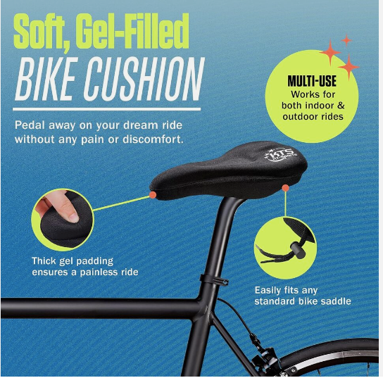 Gel Bike Seat Cover Comfort Cushion Bicycle Saddle Pad Soft Cycling Cover