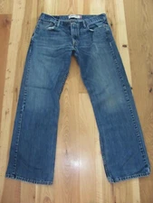 Levis 527 Boot Cut Medium Blue Denim Jeans Mens 36 x 32 (04-d)