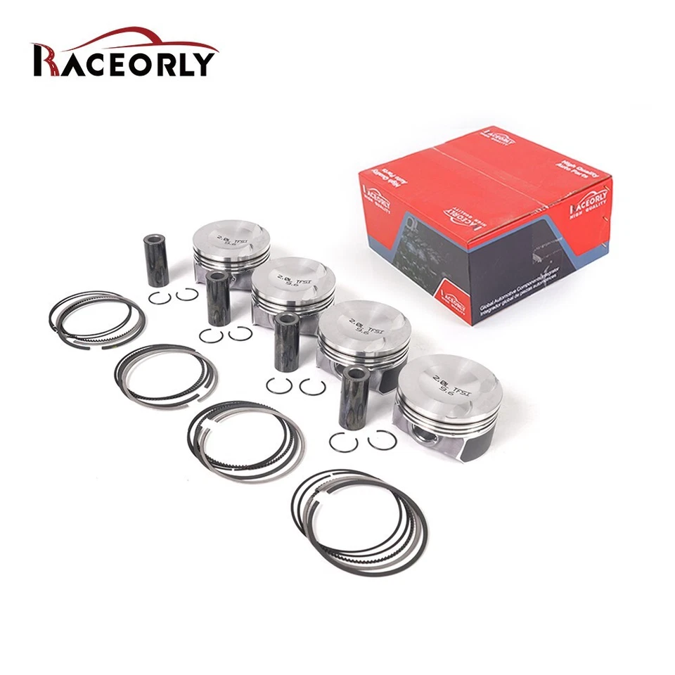 RACEORLY Piston Set Oversized 82.75mm +0.25 Φ23mm For VW GTI Audi A4 Q5 2.0 TFSI - Imagem 2 de 4