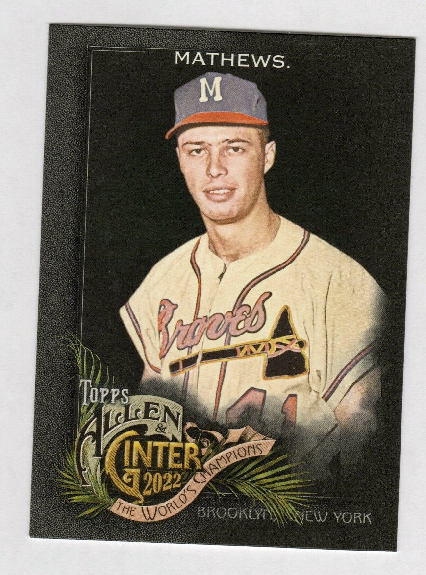 2022 Topps Allen & Ginter X Eddie Mathews #243 Milwaukee Brewers